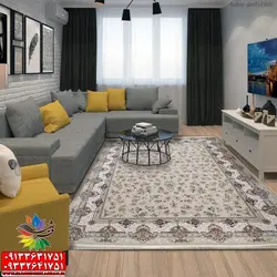 فرش دستبافت افشان 1500 شانه بهار ترمه ای | فرشینه کاشان