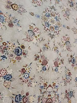 فرش دستبافت افشان 1500 شانه بهار ترمه ای | فرشینه کاشان