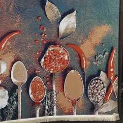 گلیم ادویه جات آشپزخانه کد G913 | فرشینه کاشان