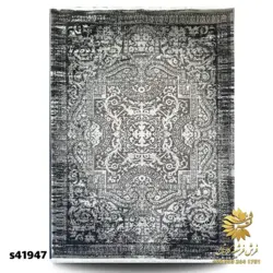 فرش طرح فرانسوی سرمه ای کد s41974 | فرشینه کاشان