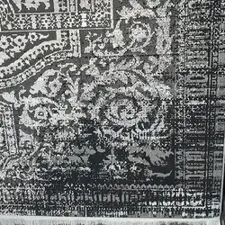 فرش طرح فرانسوی سرمه ای کد s41974 | فرشینه کاشان