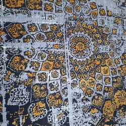 فرش طوسی طلایی کهنه نما 40143 | فرشینه کاشان