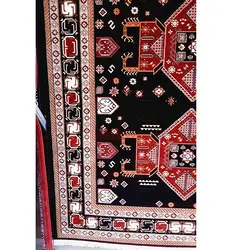 گبه طرح دست بافت بوم سرمه ای کد m432 - فرش ارزان