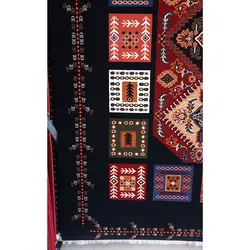 گبه خشتی سرمه ای کد m421 - فرش ارزان