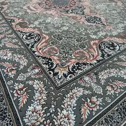 فرش طوسی جدید طرح تارا - فرش ارزان