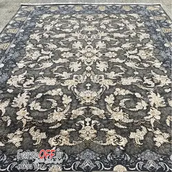فرش طلاکوب دودی طرح افشین 700 شانه - فرش ارزان
