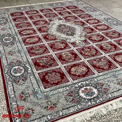 فرش 700 شانه لاکی طرح گلایول - فرش ارزان