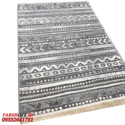 گبه وینتیج طوسی کد 239t - فرش ارزان