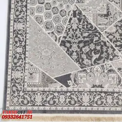 گبه وینتیج طوسی کد 244t - فرش ارزان