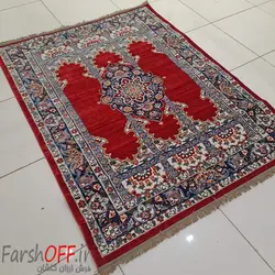 گبه ابریشمی طرح زرناز لاکی - فرش ارزان