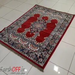 گبه ابریشمی طرح زرناز لاکی - فرش ارزان