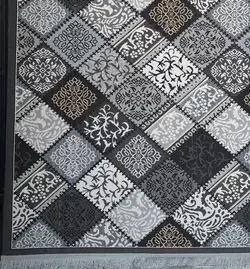 گلیم خشتی زمینه دودی کد 866 - فرش ارزان