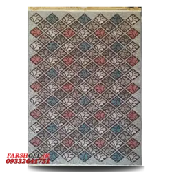 گلیم نقره ای و نسکافه ای کد 728 - فرش ارزان