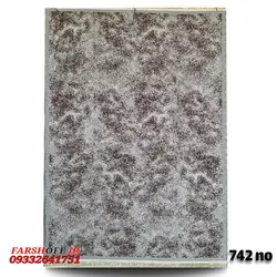 گلیم فرش وینتیج نسکافه ای و نقره ای کد 742 - فرش ارزان