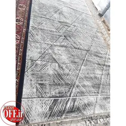 گبه طوسی طرح وینتیج کد 210 - فرش ارزان