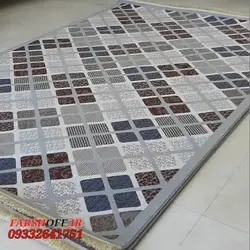 گلیم فانتزی زمینه نقره ای کد j730no - فرش ارزان