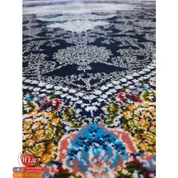 فرش طرح آروانا سرمه ای طرح 700 شانه ورژن - فرش ارزان
