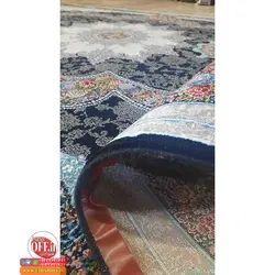 فرش طرح آروانا سرمه ای طرح 700 شانه ورژن - فرش ارزان