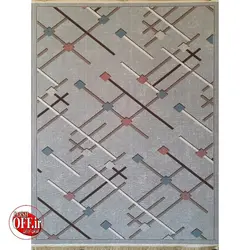 گلیم فانتزی کد 736 نقره ای - فرش ارزان