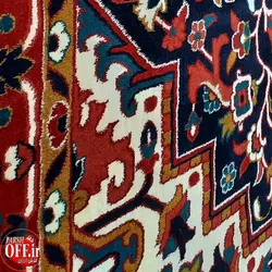 گبه سنتی طرح هریس سرمه ای کد 103s - فرش ارزان