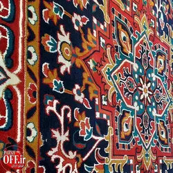 گبه سنتی طرح هریس سرمه ای کد 103s - فرش ارزان