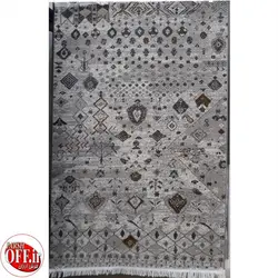 گبه وینتیج طوسی کد 235t - فرش ارزان