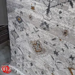 گبه وینتیج طوسی کد 235t - فرش ارزان