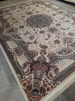 طرح مه ترنج کرم هزار شانه هیت ست - فرش ارزان