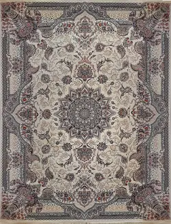 طرح مه ترنج کرم هزار شانه هیت ست - فرش ارزان