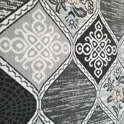 گلیم فرش فانتزی زمینه دودی کد j820 - فرش ارزان