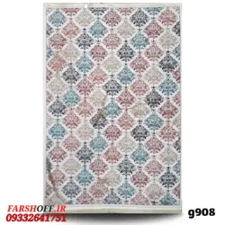 گلیم کرم رنگ فانتزی کد g908 - فرش ارزان
