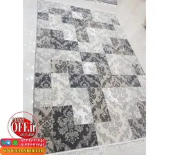 گبه ارزان طرح وینتیج طوسی 226 - فرش ارزان