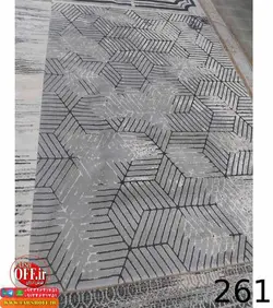 گبه طوسی وینتیج کد 261t - فرش ارزان