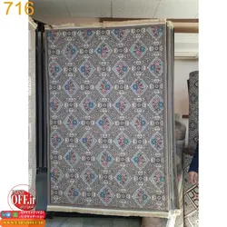 گلیم مدرن نقره ای کد 716 - فرش ارزان