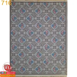 گلیم مدرن نقره ای کد 716 - فرش ارزان