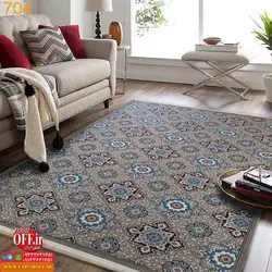 گلیم نقره ای فانتزی کد 704 - فرش ارزان