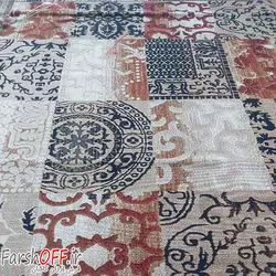 گلیم کرم رنگ فانتزی تراکم 700 کد g905 - فرش ارزان