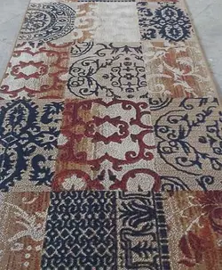 گلیم کرم رنگ فانتزی تراکم 700 کد g905 - فرش ارزان