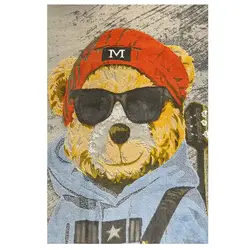 فرش کودک خرس و گیتار کدSB983