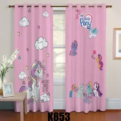 ست فرش پرده طرح اسب تکشاخ کدF435