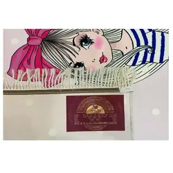 فرش کودک دختر و گربه کد 1100