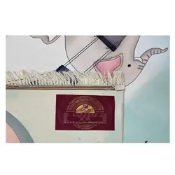 فرش کودک چاپی فیل بالن سوار کد1071