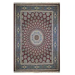 فرش ۱۲۰۰شانه ماشینی زمینه قرمز کدSH-1256