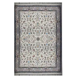 فرش ماشینی ۱۲۰۰ شانه زمینه کرم کدSH-1238