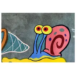 فرش باب اسفنجی زمینه بنفش کد100291