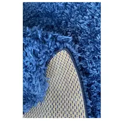 فرش شگی فلوکاتی سرمه ایی کد500907