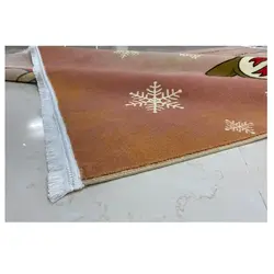 فرش عروسکی دخترانه زمینه صورتی کد100276