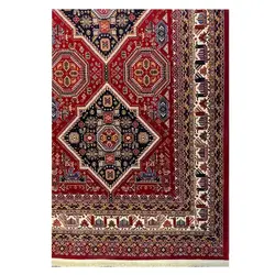 فرش گبه زمینه لاکی کد H50213