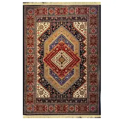 فرش گبه زمینه سرمه ایی کد H50207