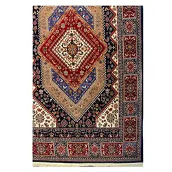فرش گبه زمینه سرمه ایی کد H50207